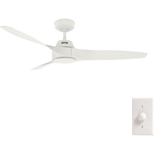 image:imageHunter Mosley Outdoor or Indoor Ceiling Fan 52 inch Premier Bronze  No Light Standard Mount Wall Control 3 Blades For Living Room Patio Porch Garage 50962Fresh White