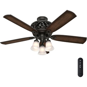 image:imageHunter Promenade Indoor Ceiling Fan Quiet 54 inch Brittany BronzeBrittany Bronze