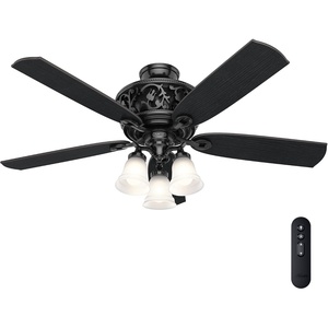 image:imageHunter Promenade Indoor Ceiling Fan Quiet 54 inch Brittany BronzeGloss Black