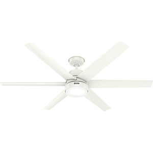image:imageHunter Skysail Outdoor or Indoor Ceiling Fan Quiet 60 inch Fresh WhiteFresh White