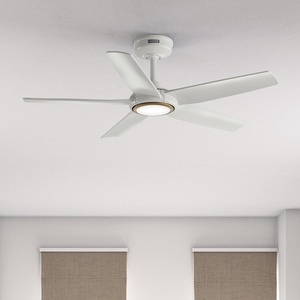 image:imageHunter ZenTech 44 Inch Smart Ceiling Fan with LED Light for Bedroom IndoorOutdoor Damp Rated 5Blade Fresh White WiFi Enabled Compatible with Alexa Google amp AppleFresh White