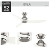 image:imageCasablanca  Eyla IndoorOutdoor Ceiling Fan 52inch 6speed DC Motor Energy Star for porches patios sunrooms bathrooms Brushed NickelBrushed Nickel
