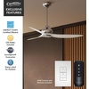 image:imageCasablanca  Eyla IndoorOutdoor Ceiling Fan 52inch 6speed DC Motor Energy Star for porches patios sunrooms bathrooms Brushed NickelBrushed Nickel