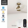 image:imageCasablanca  Eyla IndoorOutdoor Ceiling Fan 52inch 6speed DC Motor Energy Star for porches patios sunrooms bathrooms Brushed NickelLuxe Gold