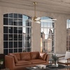 image:imageCasablanca Bayhaven 72 inch IndoorOutdoor Ceiling Fan Alturas Gold Ceiling Fan 6 Speed DC Motor ENERGY STAR 53728 for Patios Bedrooms or Living RoomsAlturas Gold