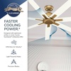image:imageCasablanca Bayhaven 72 inch IndoorOutdoor Ceiling Fan Alturas Gold Ceiling Fan 6 Speed DC Motor ENERGY STAR 53728 for Patios Bedrooms or Living RoomsAlturas Gold