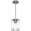 image:imageHunter  Astwood 1Light Brushed Nickel Caged Style Dimmable Mini Pendant Light for Bedrooms Kitchens Dining Living Rooms  19119