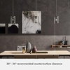 image:imageHunter  Astwood 1Light Brushed Nickel Caged Style Dimmable Mini Pendant Light for Bedrooms Kitchens Dining Living Rooms  19119