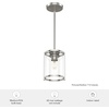 image:imageHunter  Astwood 1Light Brushed Nickel Caged Style Dimmable Mini Pendant Light for Bedrooms Kitchens Dining Living Rooms  19119