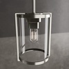 image:imageHunter  Astwood 1Light Brushed Nickel Caged Style Dimmable Mini Pendant Light for Bedrooms Kitchens Dining Living Rooms  19119