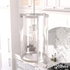 image:imageHunter  Astwood 1Light Matte Black Caged Style Dimmable Medium Size Pendant Light for Bedrooms Kitchens Dining Living Rooms  19123Brushed Nickel