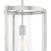 image:imageHunter  Astwood 1Light Matte Black Caged Style Dimmable Medium Size Pendant Light for Bedrooms Kitchens Dining Living Rooms  19123Brushed Nickel