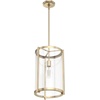 image:imageHunter  Astwood 1light Alturas Gold Medium Size Pendant Light Dimmable Caged Style Cylinder Shaped for Bedrooms Kitchens Dining Living Rooms  19951