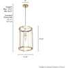image:imageHunter  Astwood 1light Alturas Gold Medium Size Pendant Light Dimmable Caged Style Cylinder Shaped for Bedrooms Kitchens Dining Living Rooms  19951