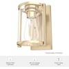 image:imageHunter  Astwood 1light Polished Nickel Small Sconce Light Dimmable Caged Style for Bedrooms Kitchens Foyers Bathrooms  19961Alturas Gold