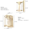 image:imageHunter  Astwood 1light Polished Nickel Small Sconce Light Dimmable Caged Style for Bedrooms Kitchens Foyers Bathrooms  19961Alturas Gold