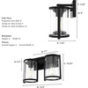 image:imageHunter  Astwood 2light Matte Black Medium Size Vanity Light Dimmable Caged Style for Bedrooms Kitchens Foyers Bathrooms  48000