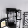 image:imageHunter  Astwood 2light Matte Black Medium Size Vanity Light Dimmable Caged Style for Bedrooms Kitchens Foyers Bathrooms  48000