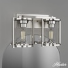 image:imageHunter  Astwood 2light Polished Nickel Medium Size Vanity Light Dimmable Caged Style for Bedrooms Kitchens Foyers Bathrooms  48003