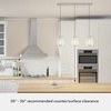 image:imageHunter  Astwood 3light Brushed Nickel Large Cluster Light Dimmable Caged Style Linear Shaped for Bedrooms Kitchens Dining Living Rooms  19138Brushed Nickel