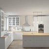 image:imageHunter  Astwood 3light Brushed Nickel Large Cluster Light Dimmable Caged Style Linear Shaped for Bedrooms Kitchens Dining Living Rooms  19138Brushed Nickel