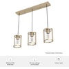 image:imageHunter  Astwood 3light Brushed Nickel Large Cluster Light Dimmable Caged Style Linear Shaped for Bedrooms Kitchens Dining Living Rooms  19138Matte Black