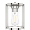 image:imageHunter  Astwood 3light Brushed Nickel Large Cluster Light Dimmable Caged Style Linear Shaped for Bedrooms Kitchens Dining Living Rooms  19138Matte Black