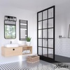 image:imageHunter  Astwood 3light Matte Black Medium Size Vanity Light Dimmable Caged Style Cylinder Shaped for Bedrooms Kitchens Foyers Bathrooms  48004