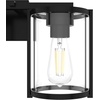 image:imageHunter  Astwood 3light Matte Black Medium Size Vanity Light Dimmable Caged Style Cylinder Shaped for Bedrooms Kitchens Foyers Bathrooms  48004