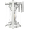 image:imageHunter  Astwood 4light Brushed Nickel Medium Size Vanity Light Dimmable Caged Style for Bedrooms Kitchens Foyers Bathrooms  48010