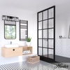 image:imageHunter  Astwood 4light Matte Black Medium Size Vanity Light Dimmable Caged Style for Bedrooms Kitchens Foyers Bathrooms  48009