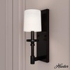 image:imageHunter  Briargrove 1light Matte Black Small Sconce Light Dimmable Formal Style for Bedrooms Kitchens Dining Living Rooms  19692