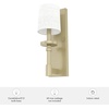 image:imageHunter  Briargrove 1light Modern Brass Small Sconce Light Dimmable Formal Style for Bedrooms Kitchens Dining Living Rooms  19693