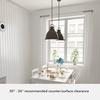 image:imageHunter  Bridgemoor 2light Noble Bronze Medium Size Pendant Light Dimmable Industrial Style Dome Shaped for Bedrooms Kitchens Dining Living Rooms  19103