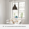 image:imageHunter  Bridgemoor 3light Noble Bronze Medium Size Pendant Light Dimmable Industrial Style Dome Shaped for Bedrooms Kitchens Dining Living Rooms  19100