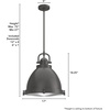 image:imageHunter  Bridgemoor 3light Noble Bronze Medium Size Pendant Light Dimmable Industrial Style Dome Shaped for Bedrooms Kitchens Dining Living Rooms  19100