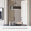 image:imageHunter  Capshaw 6Light Noble Bronze Formal Style Dimmable Large Pendant Light for Bedrooms Kitchens Dining Living Rooms  19612