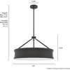 image:imageHunter  Capshaw 6Light Noble Bronze Formal Style Dimmable Large Pendant Light for Bedrooms Kitchens Dining Living Rooms  19612