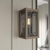 image:imageHunter  Chevron 1light Textured Rust Small Sconce Light Dimmable Casual Style for Bedrooms Kitchens Dining Living Rooms  19972Rustic Iron