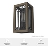 image:imageHunter  Chevron 1light Textured Rust Small Sconce Light Dimmable Casual Style for Bedrooms Kitchens Dining Living Rooms  19972Rustic Iron