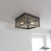 image:imageHunter  Chevron 2Light Rustic Iron Casual Style Dimmable Medium Size Flush Mount Light for Bedrooms Kitchens Dining Living Rooms  19969