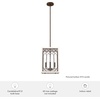 image:imageHunter  Chevron 4light Rustic Iron Medium Size Pendant Light Dimmable Casual Style for Bedrooms Kitchens Dining Living Rooms  19369Textured Rust