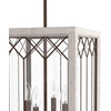 image:imageHunter  Chevron 4light Textured Rust Medium Size Pendant Light Dimmable Rectangle Shaped for Bedrooms Kitchens Dining Living Rooms  19372