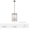 image:imageHunter  Chevron 4light Textured Rust Medium Size Pendant Light Dimmable Rectangle Shaped for Bedrooms Kitchens Dining Living Rooms  19372