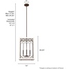 image:imageHunter  Chevron 4light Textured Rust Medium Size Pendant Light Dimmable Rectangle Shaped for Bedrooms Kitchens Dining Living Rooms  19372