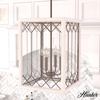 image:imageHunter  Chevron 4light Textured Rust Medium Size Pendant Light Dimmable Rectangle Shaped for Bedrooms Kitchens Dining Living Rooms  19372