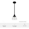 image:imageHunter  Cypress Grove 1light Natural Black Iron Mini Pendant Light Dimmable Transitional Style Dome Shaped for Bedrooms Kitchens Dining Living Rooms  19229