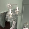 image:imageHunter  Cypress Grove 2light Brushed Nickel Medium Size Vanity Light Dimmable Transitional Style for Bedrooms Kitchens Foyers Bathrooms  19352