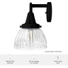 image:imageHunter  Cypress Grove 2light Natural Black Iron Medium Size Vanity Light Dimmable Transitional Style for Bedrooms Kitchens Foyers Bathrooms  19255