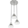 image:imageHunter  Cypress Grove 3light Brushed Nickel Medium Size Cluster Light Dimmable Transitional Style Round Shaped for Bedrooms Kitchens Dining Living Rooms  19325